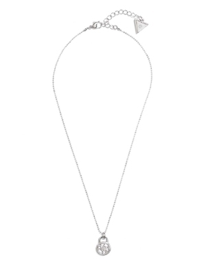 GUESS Silver-Tone Quattro G Women's Necklace Silver | UK4709OMH