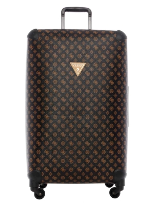 GUESS Wilder 28" 4-Wheel Suitcase Women's Luggage Brown | UK6153PKD